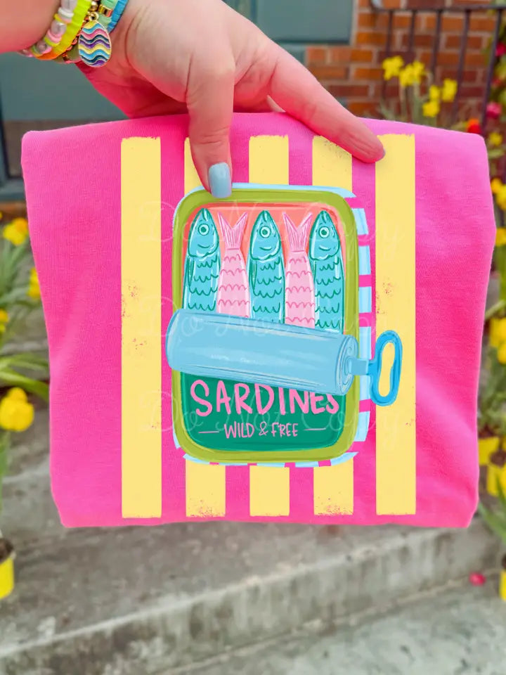 Sardines Wild and Free Tee
